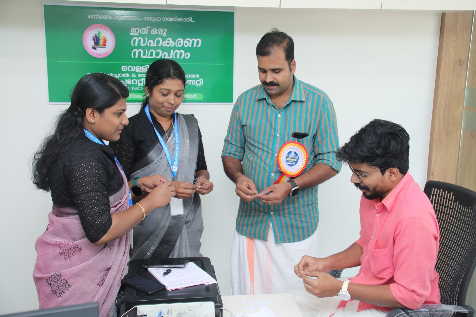 New office inauguration ceremony at Velliyoor